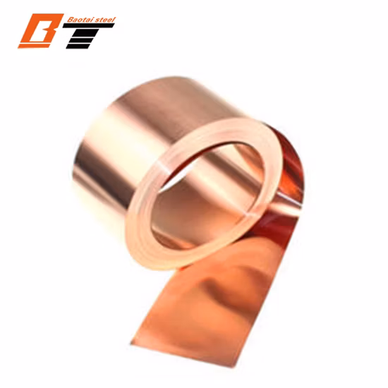 Haotai Copper Strip & Copper Foil C11000 C10200 C12000 C17200 0.01mm - 1mm Thickness 99.9% Pure for Brazing